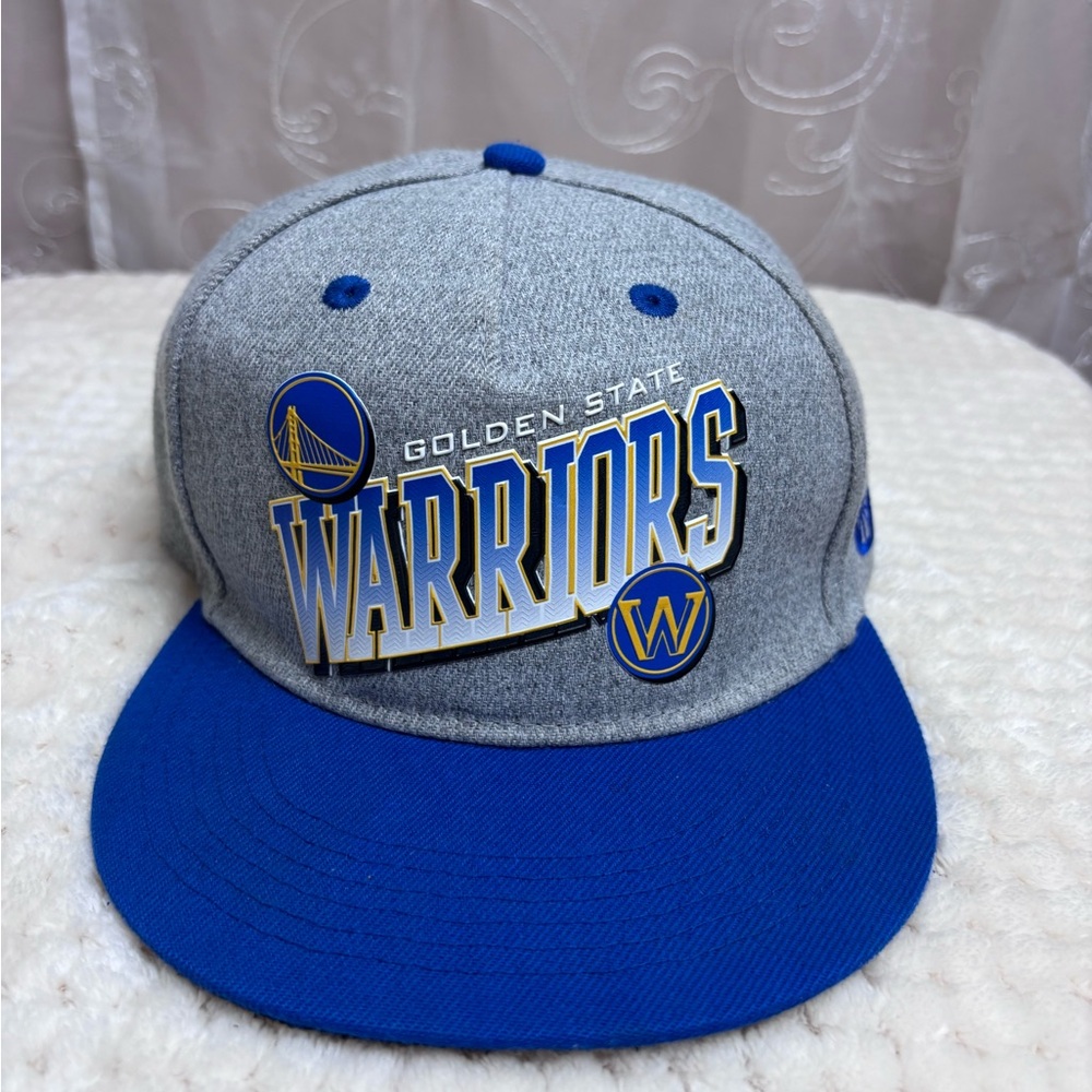 Golden State Warriors Gray & Royal Blue Snapback Hat